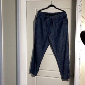 Cotton denim jogger